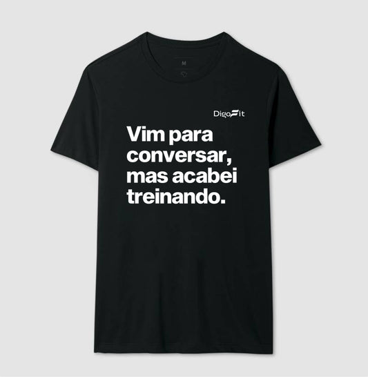 CAMISETA ACADEMIA VIM PARA CONVERSAR