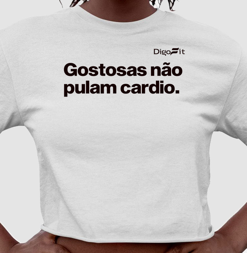 CROPPED ACADEMIA GOSTOSAS NÃO PULAM CARDIO