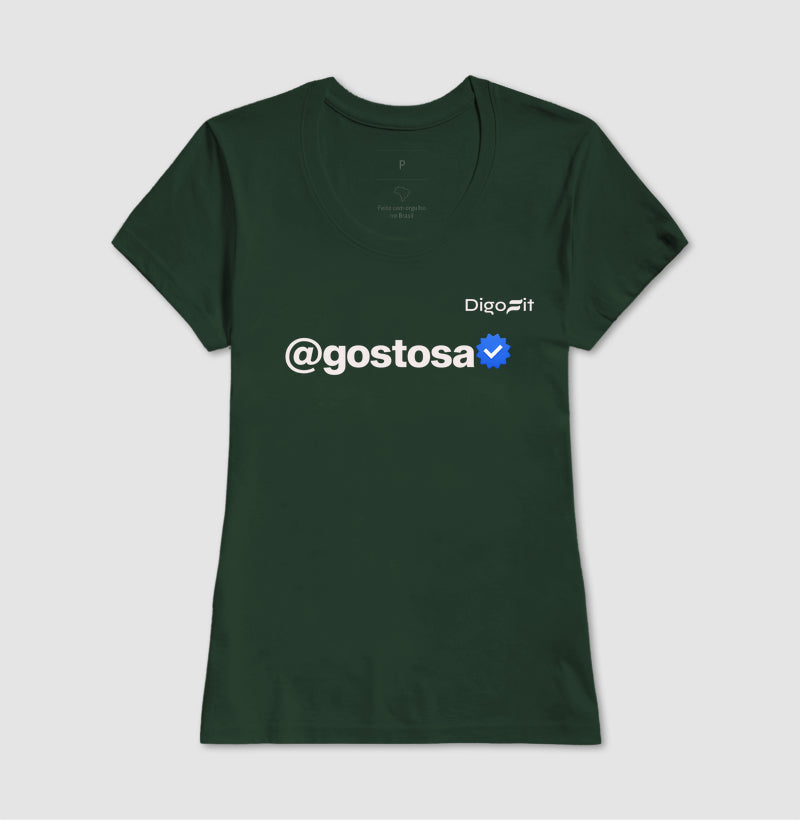 CAMISETA ACADEMIA VERIFICADA COMO UMA GOSTOSA