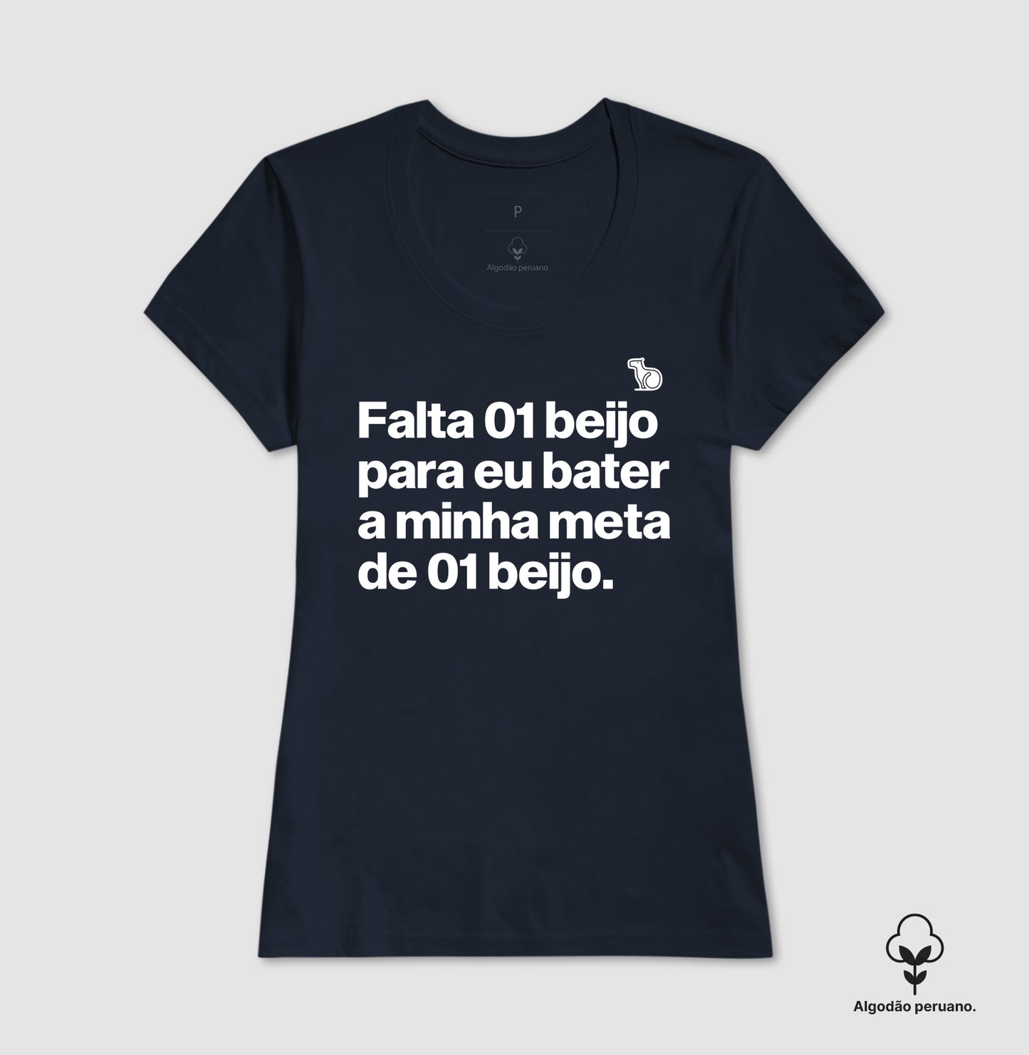 CAMISETA PRIME CARNAVAL FALTA UM BEIJO PARA BATER MINHA META