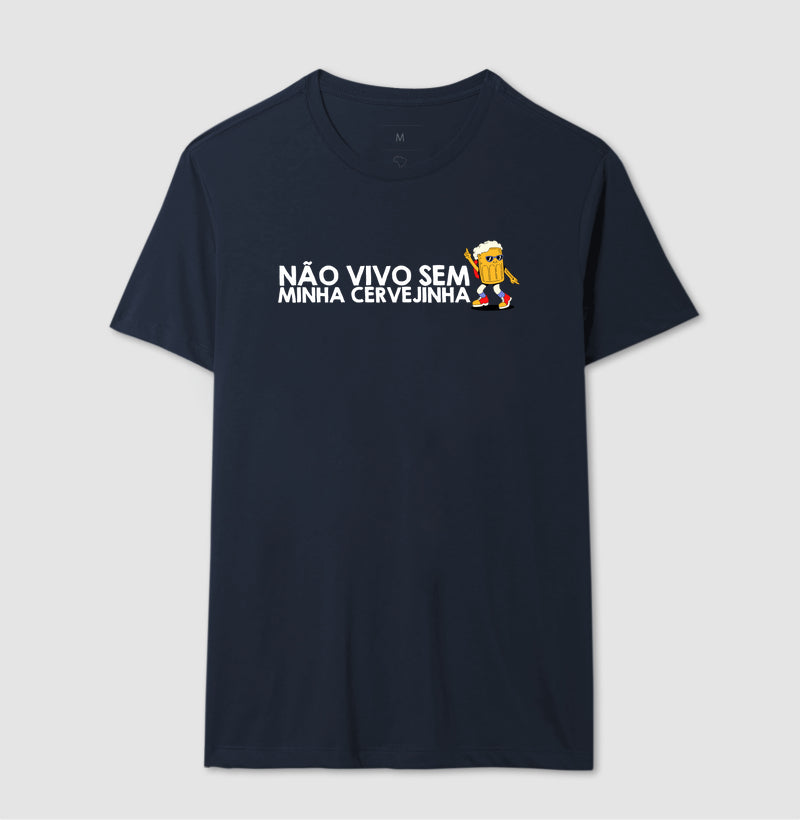 CAMISETA CASAL NÃO VIVO SEM CERVEJINHA