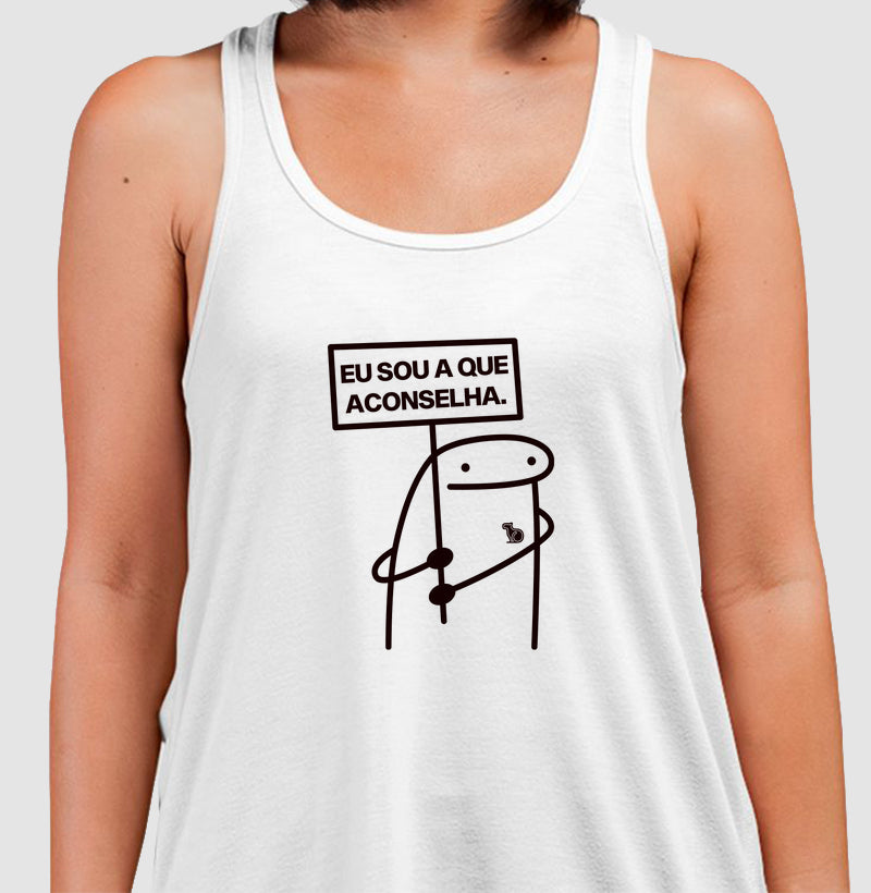 CAMISETA REGATA CARNAVAL EU SOU A QUE ACONSELHA