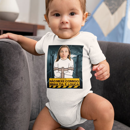 BODY INFANTIL PERSONALIZADO MINHA TIA / TIO LOUCOS