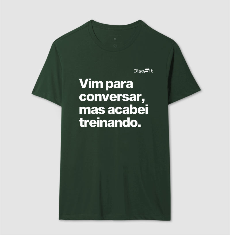 CAMISETA ACADEMIA VIM PARA CONVERSAR