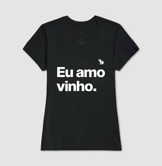 CAMISETA CASAL EU AMO VINHO