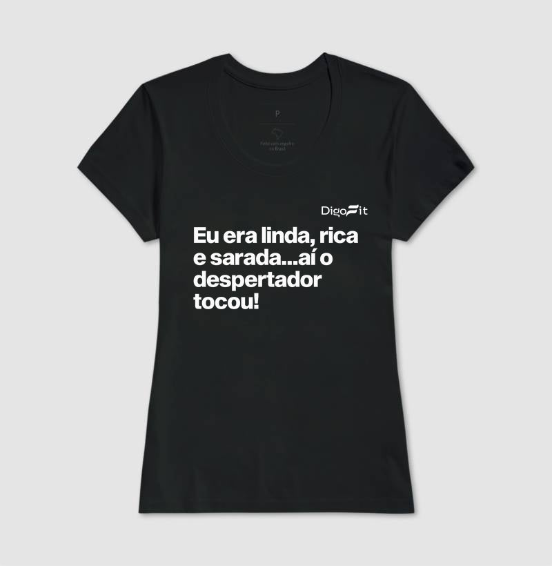 CAMISETA ACADEMIA LINDA RICA E SARADA