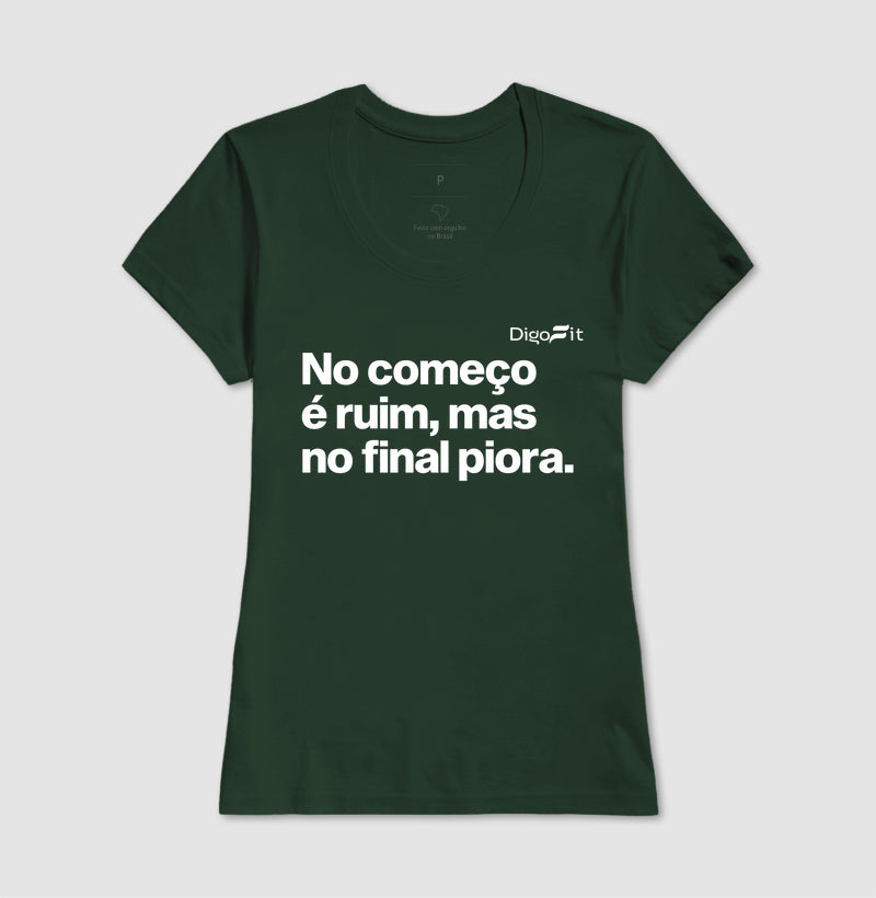 CAMISETA ACADEMIA NO COMEÇO É RUIM MAS NO FINAL PIORA