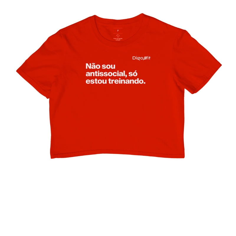 CROPPED ACADEMIA NÃO SOU ANTISSOCIAL SÓ ESTOU TREINANDO