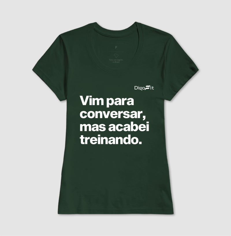 CAMISETA ACADEMIA VIM PARA CONVERSAR