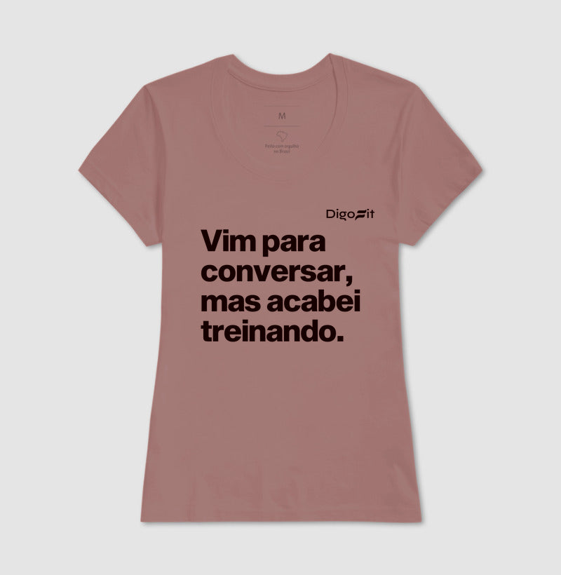 CAMISETA ACADEMIA VIM PARA CONVERSAR