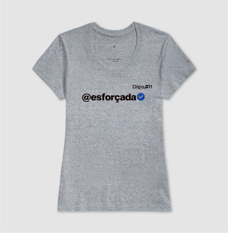 CAMISETA ACADEMIA VERIFICADA COMO ESFORÇADA