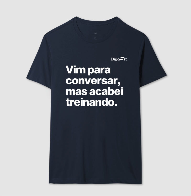 CAMISETA ACADEMIA VIM PARA CONVERSAR