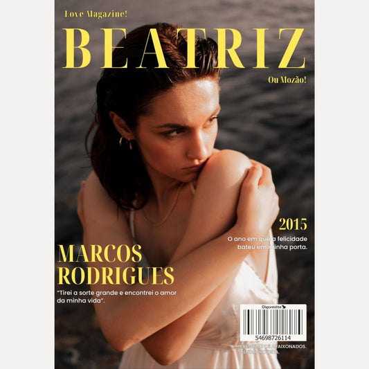 CAMISETA PERSONALIZADA CASAL CAPA DE REVISTA