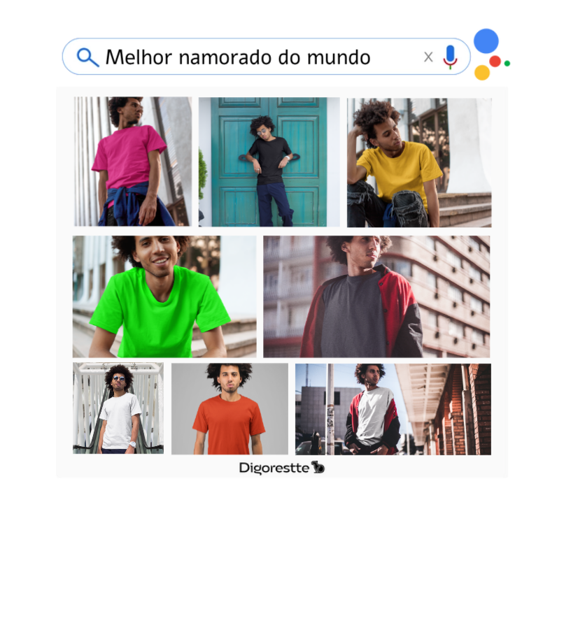 CAMISETA PERSONALIZADA RESULTADO PESQUISA GOOGLE