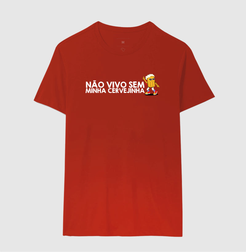 CAMISETA CASAL NÃO VIVO SEM CERVEJINHA