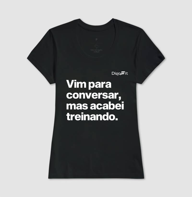 CAMISETA ACADEMIA VIM PARA CONVERSAR