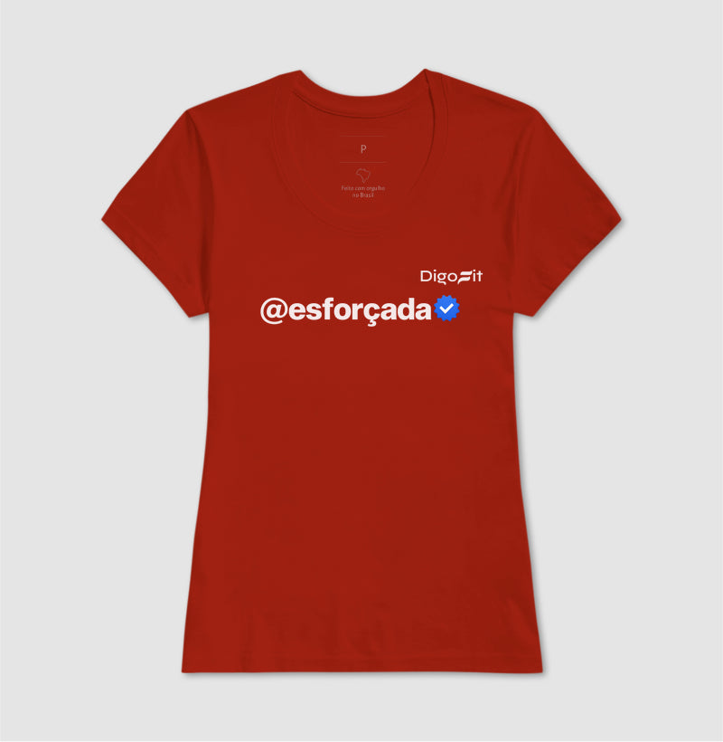 CAMISETA ACADEMIA VERIFICADA COMO ESFORÇADA