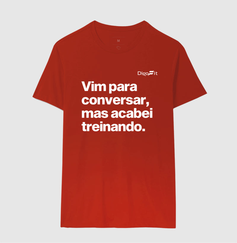 CAMISETA ACADEMIA VIM PARA CONVERSAR
