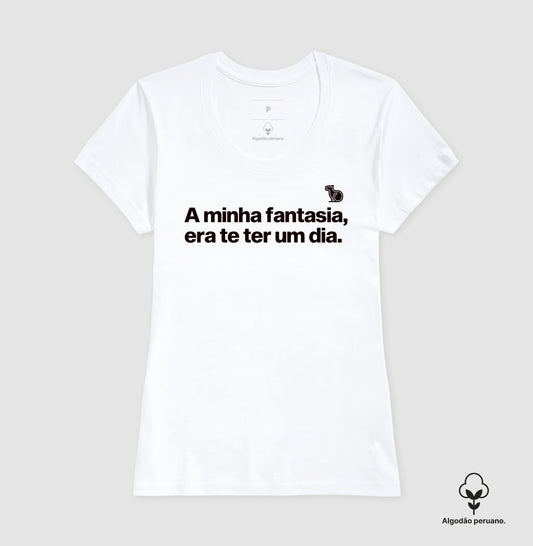 CAMISETA ALGODÃO PERUANO CARNAVAL MINHA FANTASIA