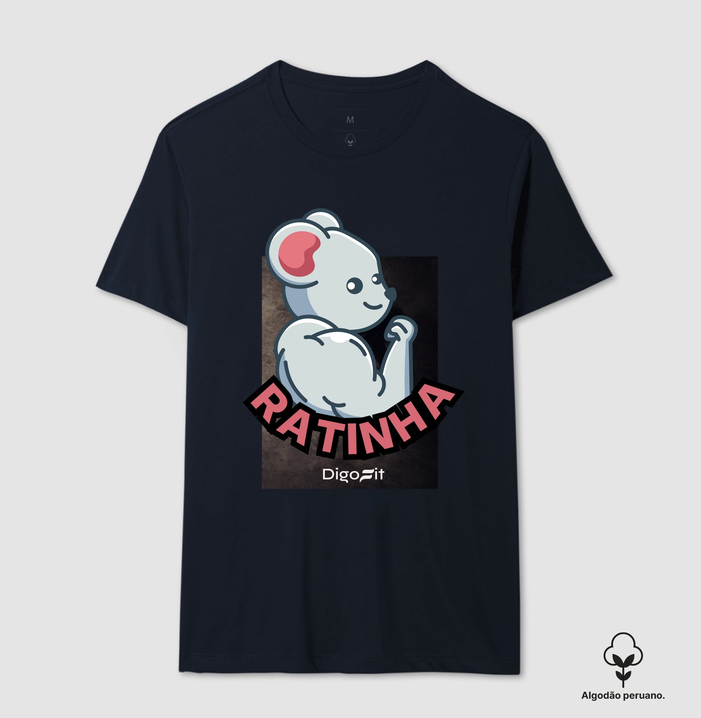 CAMISETA ALGODÃO PERUANO ACADEMIA RATINHA