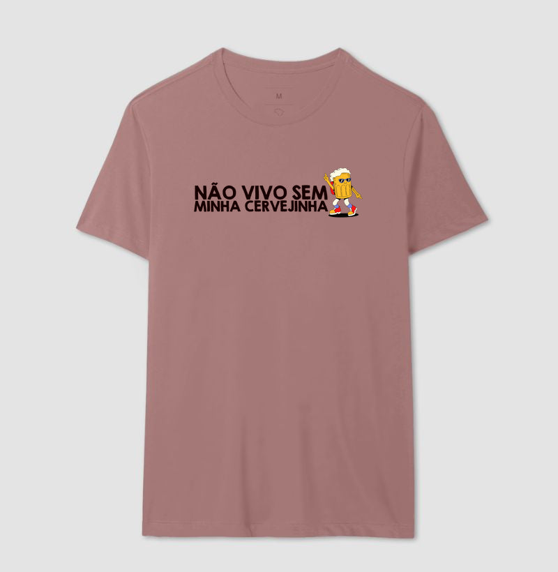 CAMISETA CASAL NÃO VIVO SEM CERVEJINHA