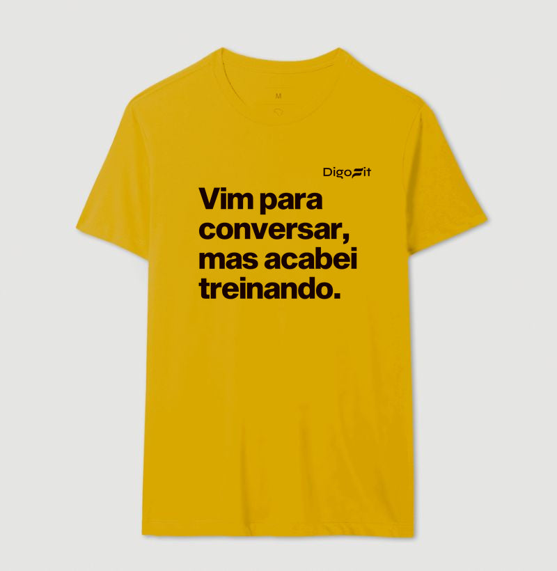 CAMISETA ACADEMIA VIM PARA CONVERSAR