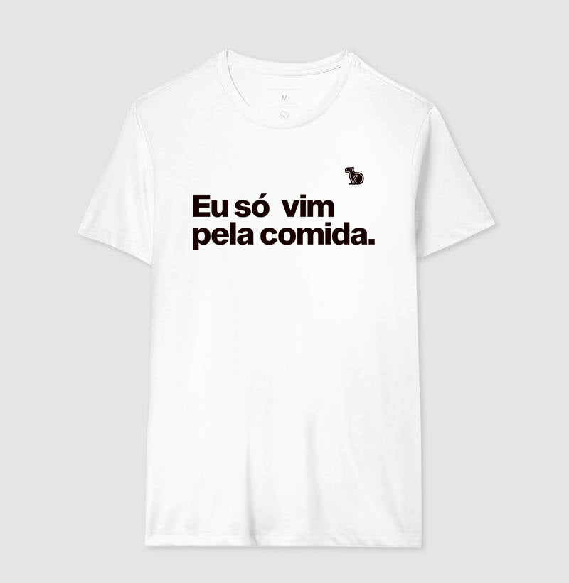 CAMISETA CASAL SÓ VIM PELA COMIDA