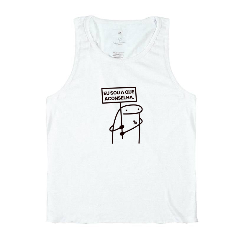CAMISETA REGATA CARNAVAL EU SOU A QUE ACONSELHA