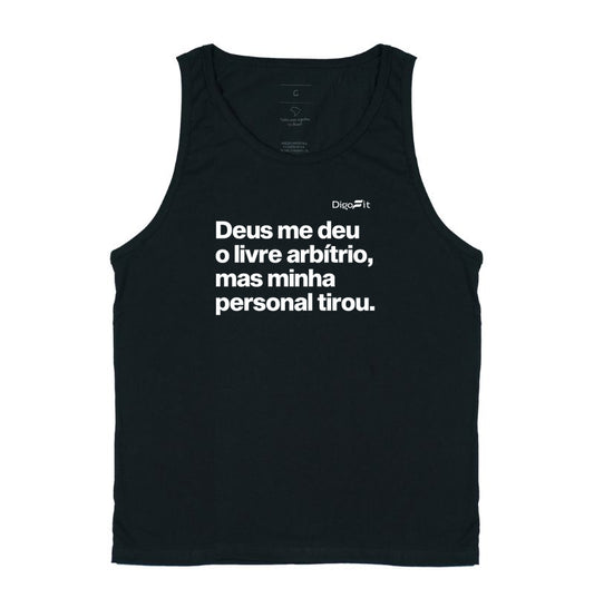 REGATA ACADEMIA MINHA PERSONAL TIROU MEU LIVRE ARBÍTRIO