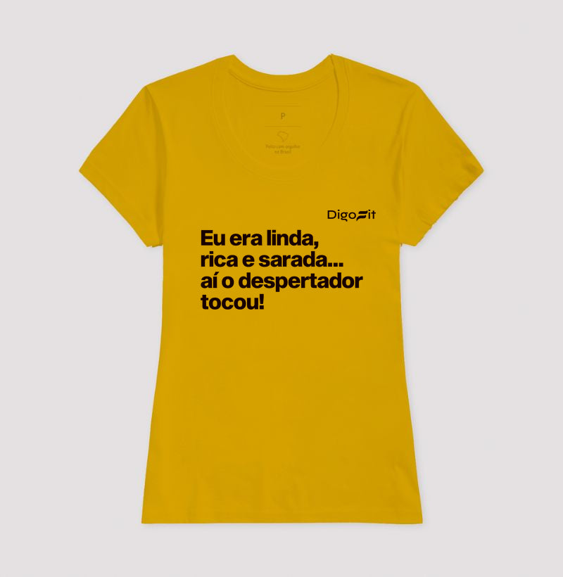 CAMISETA ACADEMIA LINDA RICA E SARADA