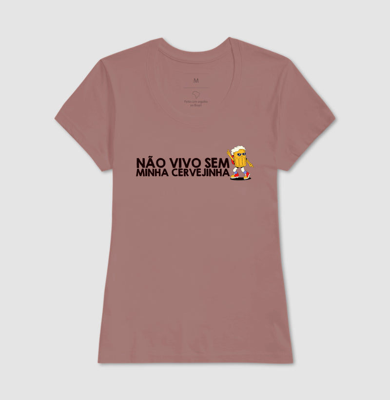 CAMISETA CASAL NÃO VIVO SEM CERVEJINHA