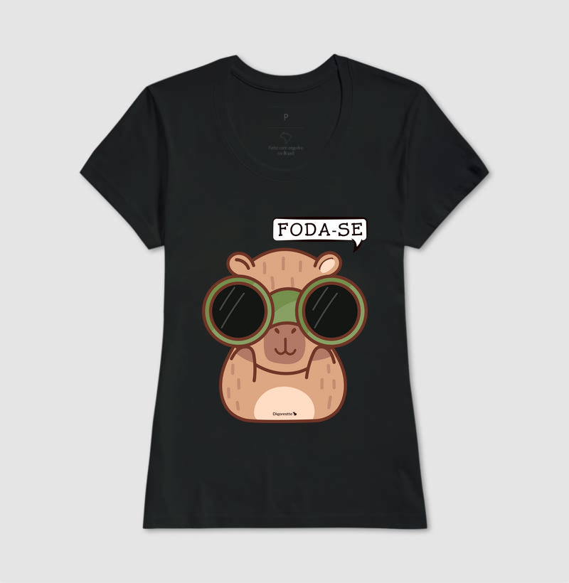 CAMISETA CAPIVARA ESTRESSADA