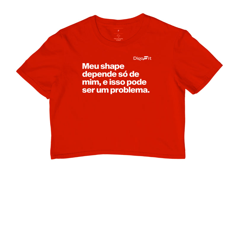 CROPPED ACADEMIA MEU SHAPE SÓ DEPENDE DE MIM