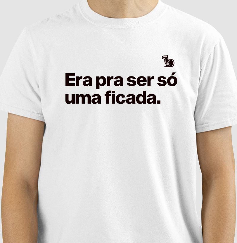 KIT CAMISETAS CASAL CARNAVAL ERA PRA SER SÓ UMA FICADA