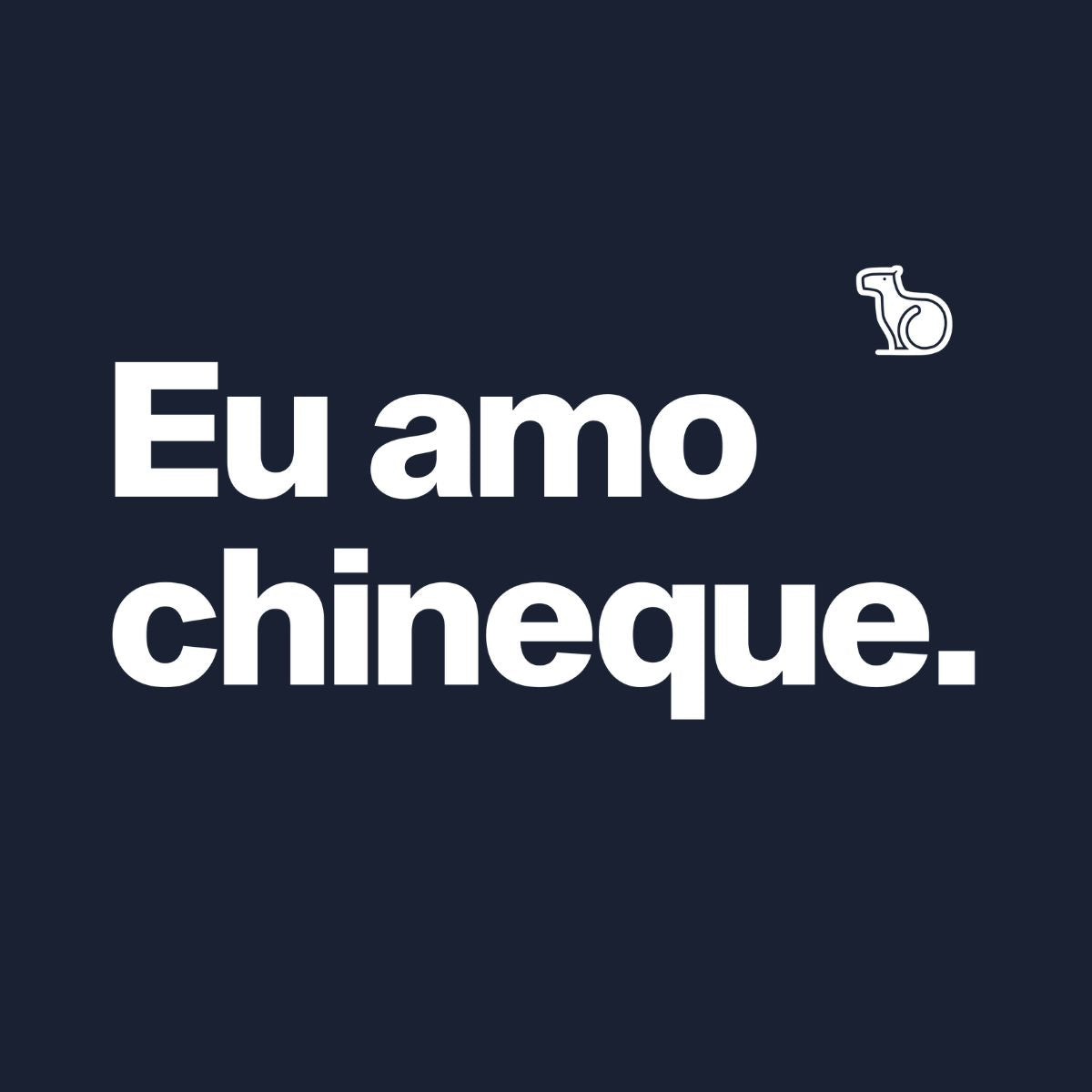 CAMISETA CASAL EU AMO CHINEQUE