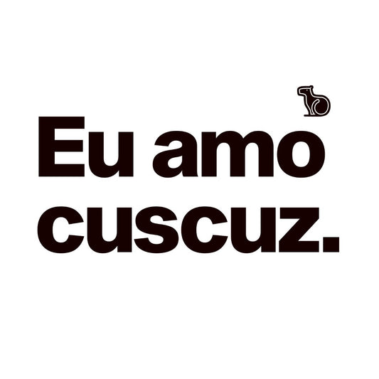 CAMISETA CASAL EU AMO CUSCUZ