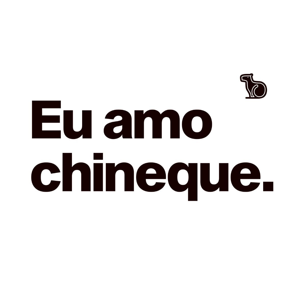 CAMISETA CASAL EU AMO CHINEQUE