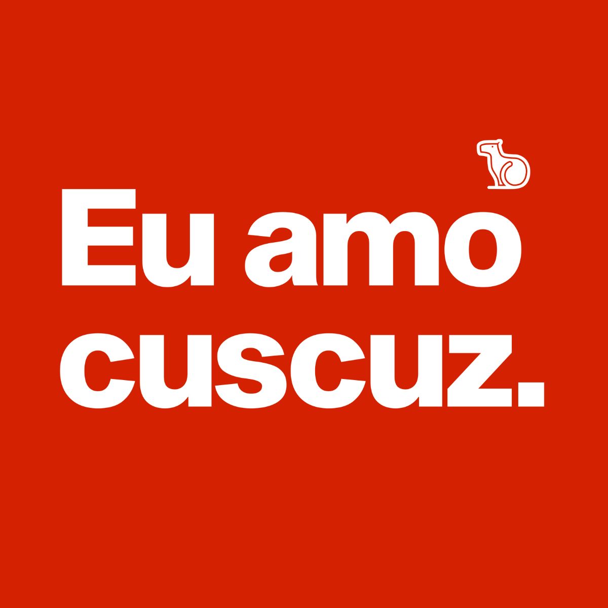 CAMISETA CASAL EU AMO CUSCUZ