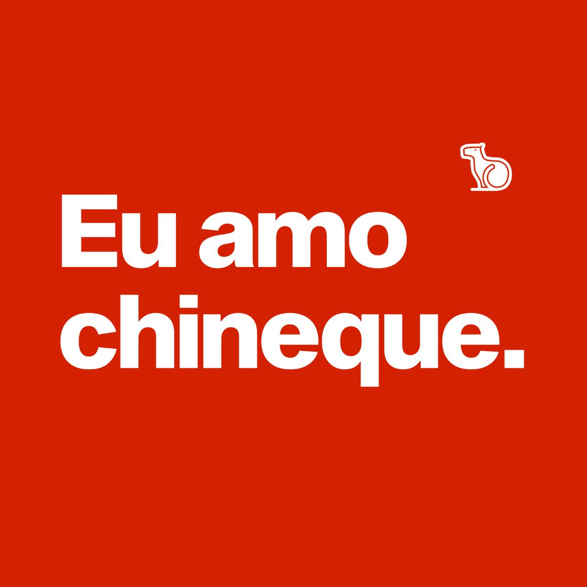CAMISETA CASAL EU AMO CHINEQUE