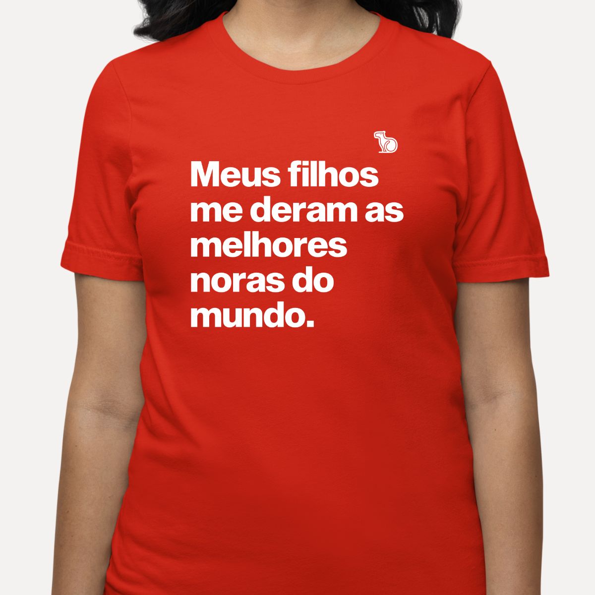 CAMISETA MEUS FILHOS ME DERAM AS MELHORES NORAS DO MUNDO