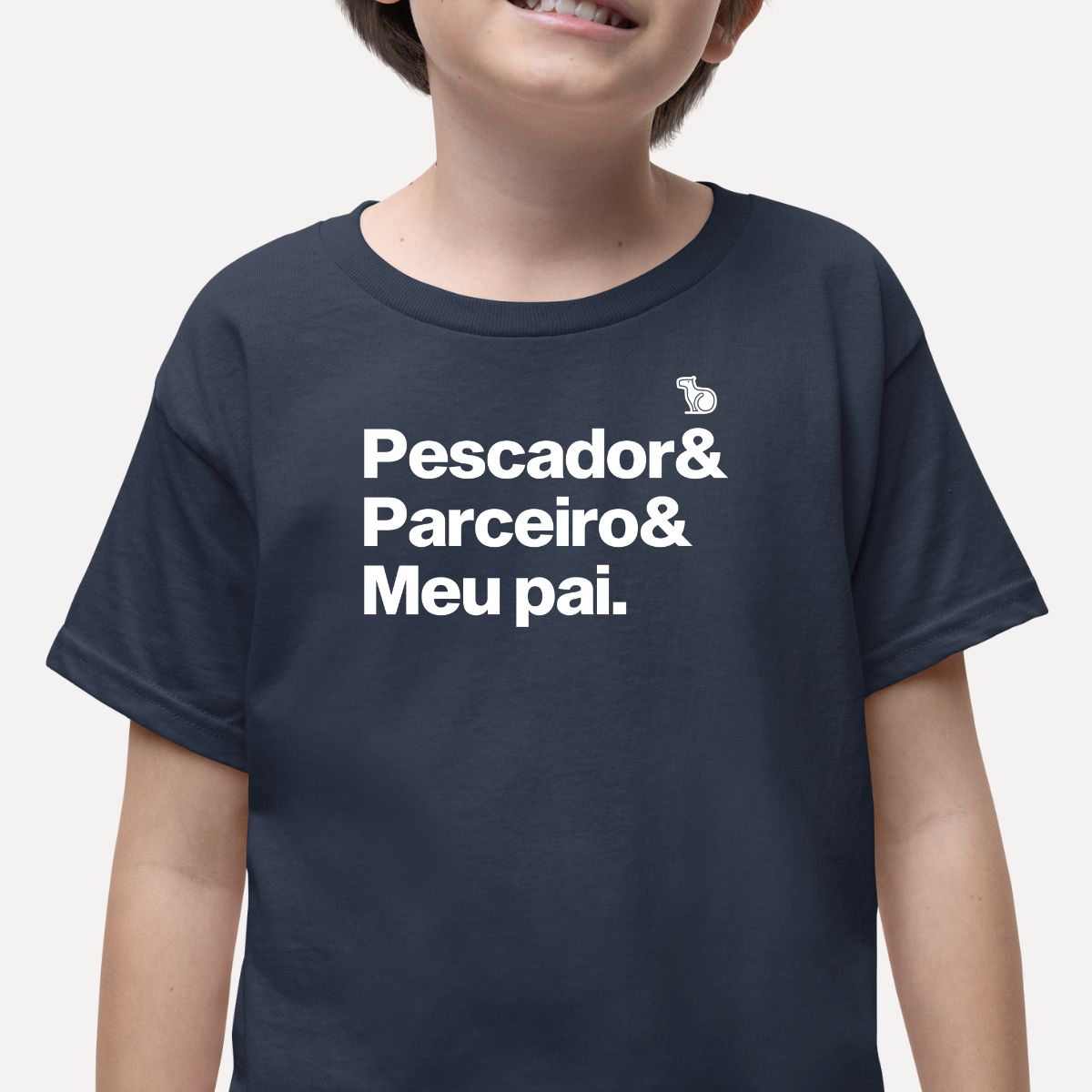 CAMISETA INFANTIL FILHO (A) DE PESCADOR