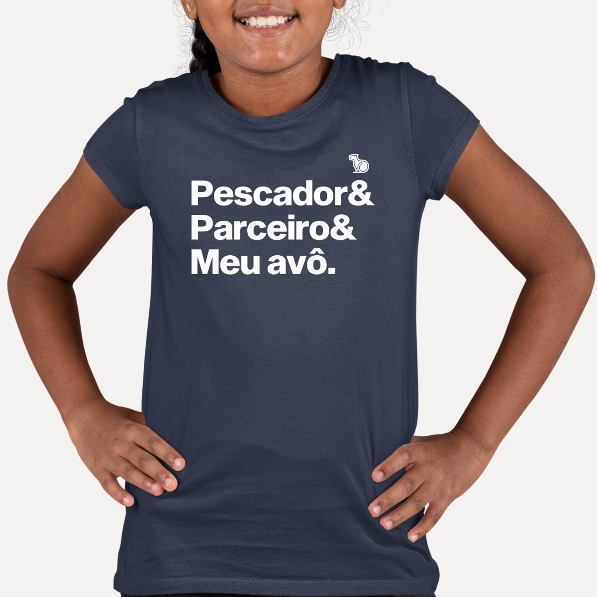 CAMISETA INFANTIL NETO(A) DE PESCADOR