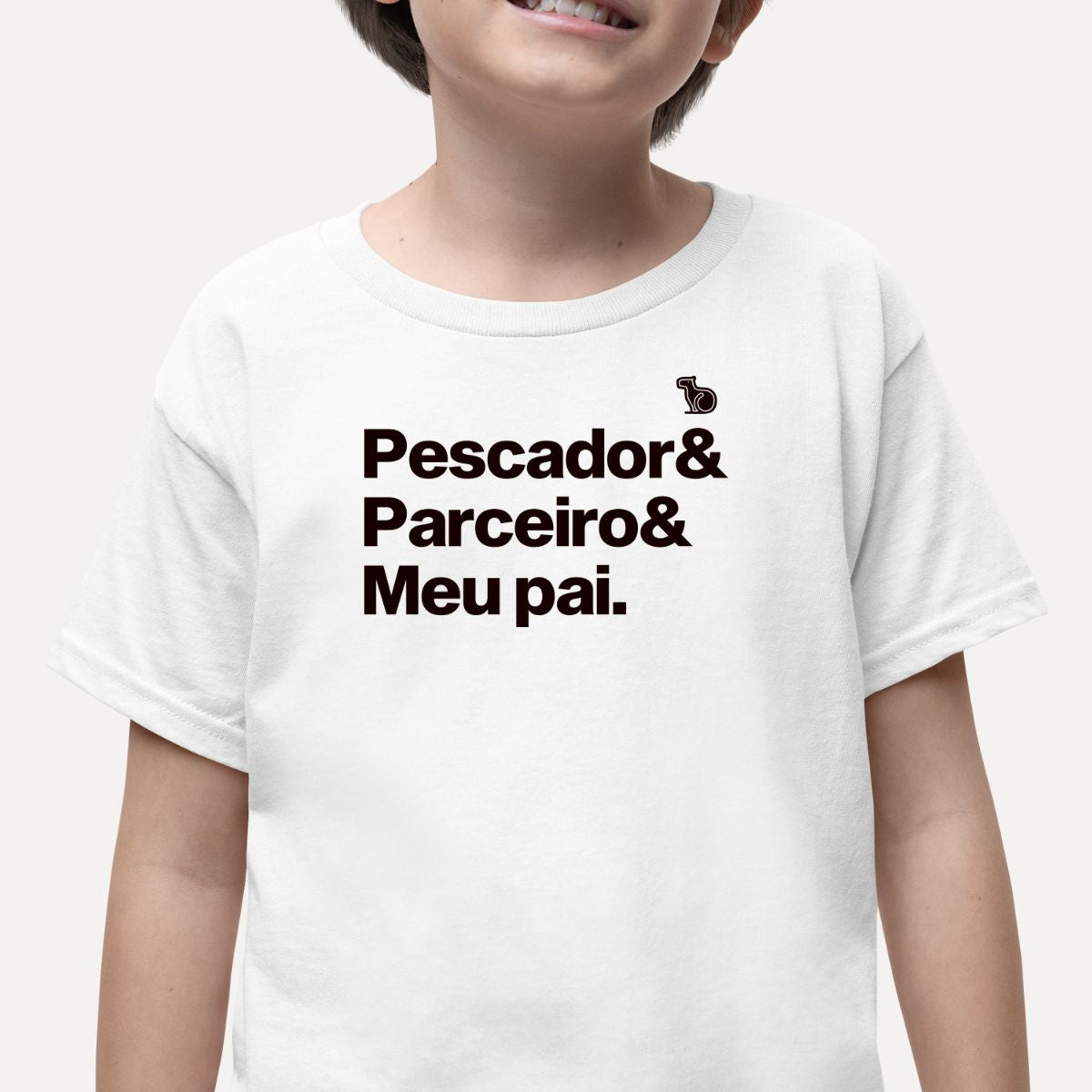 CAMISETA INFANTIL FILHO (A) DE PESCADOR