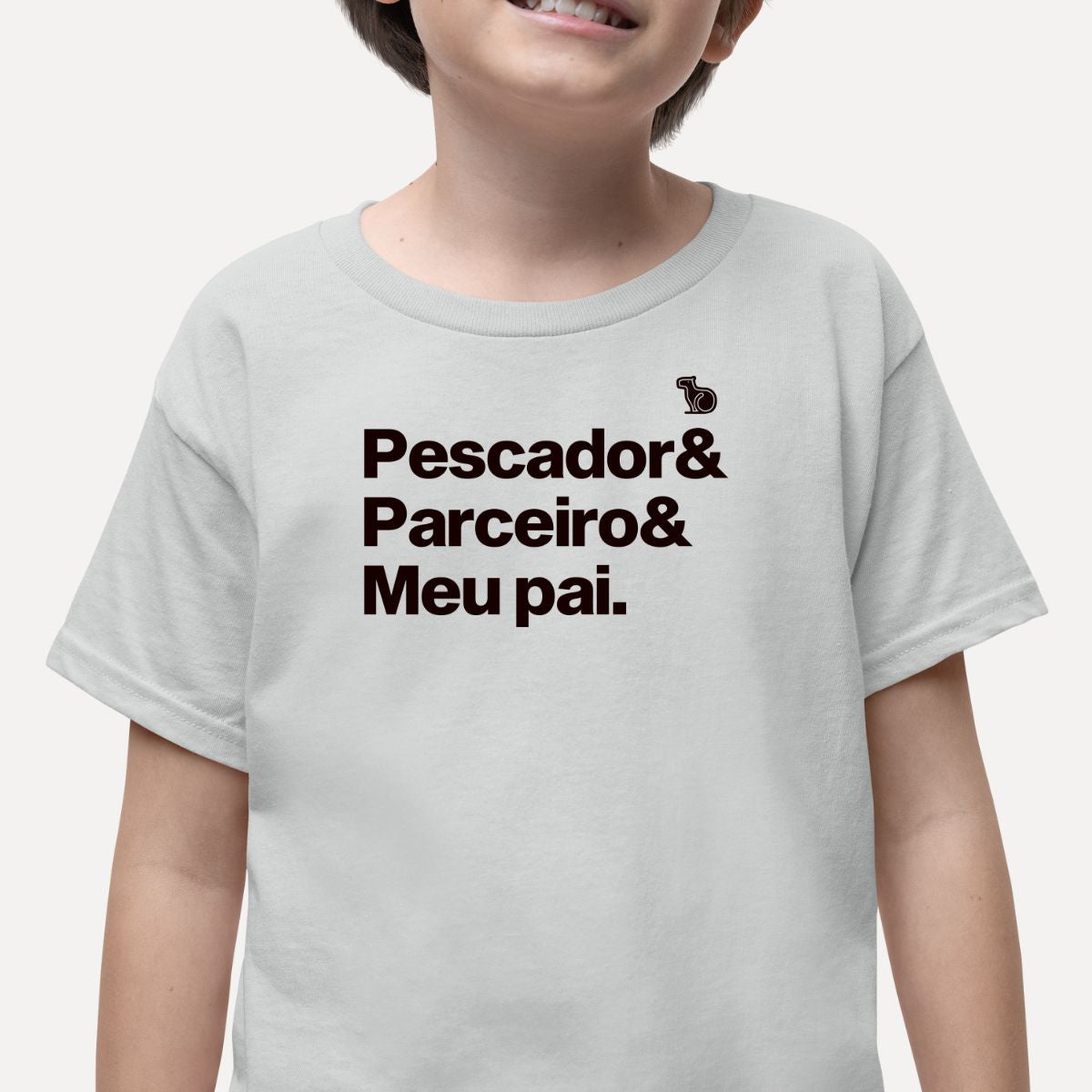 CAMISETA INFANTIL FILHO (A) DE PESCADOR