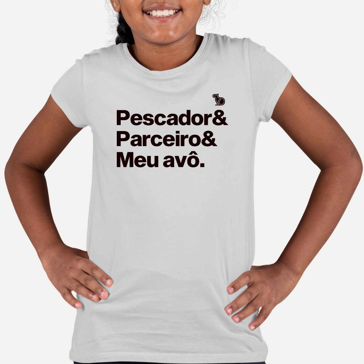 CAMISETA INFANTIL NETO(A) DE PESCADOR