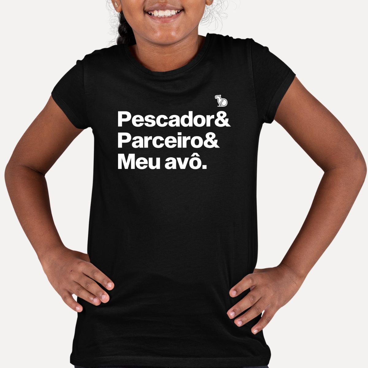 CAMISETA INFANTIL NETO(A) DE PESCADOR