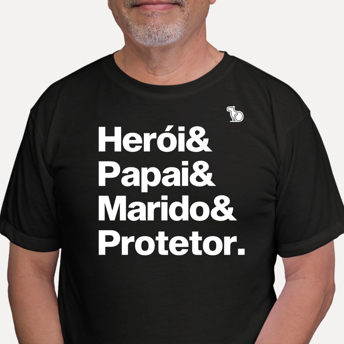 CAMISETA HERÓI PAPAI MARIDO E PROTETOR