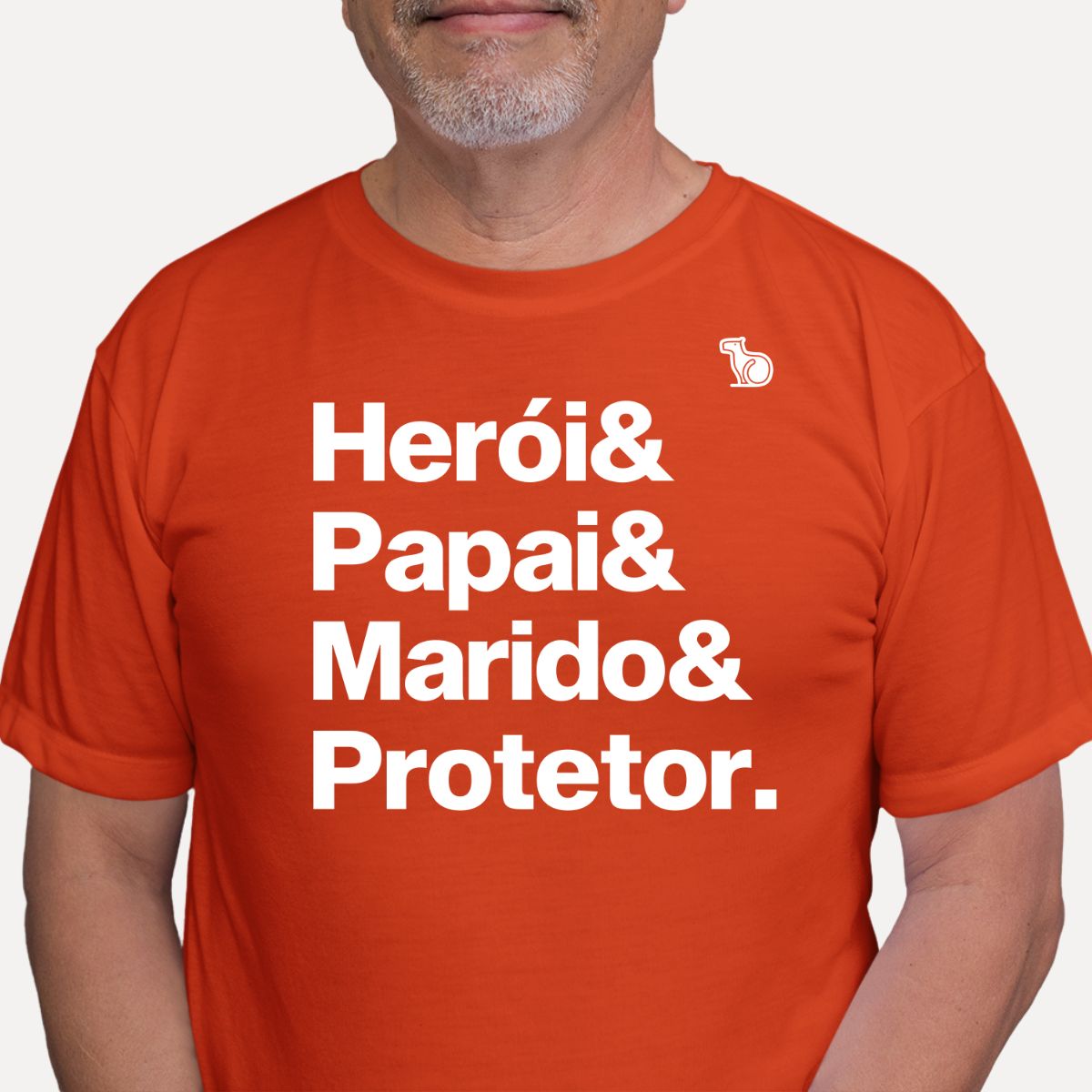 CAMISETA HERÓI PAPAI MARIDO E PROTETOR