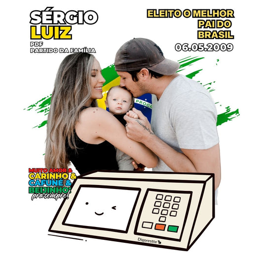 CAMISETA PERSONALIZADA ELEITOS MELHOR PAI / MÃE