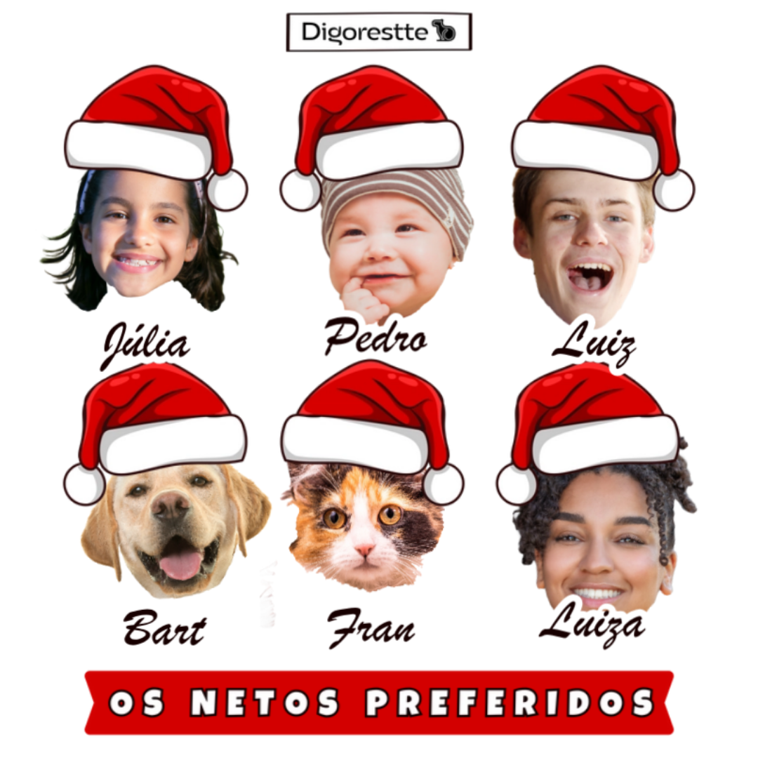 CAMISETA INFANTIL PERSONALIZADA NATAL RECORTES FOTOS
